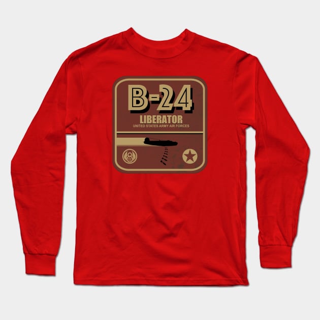 B-24 Liberator Long Sleeve T-Shirt by TCP